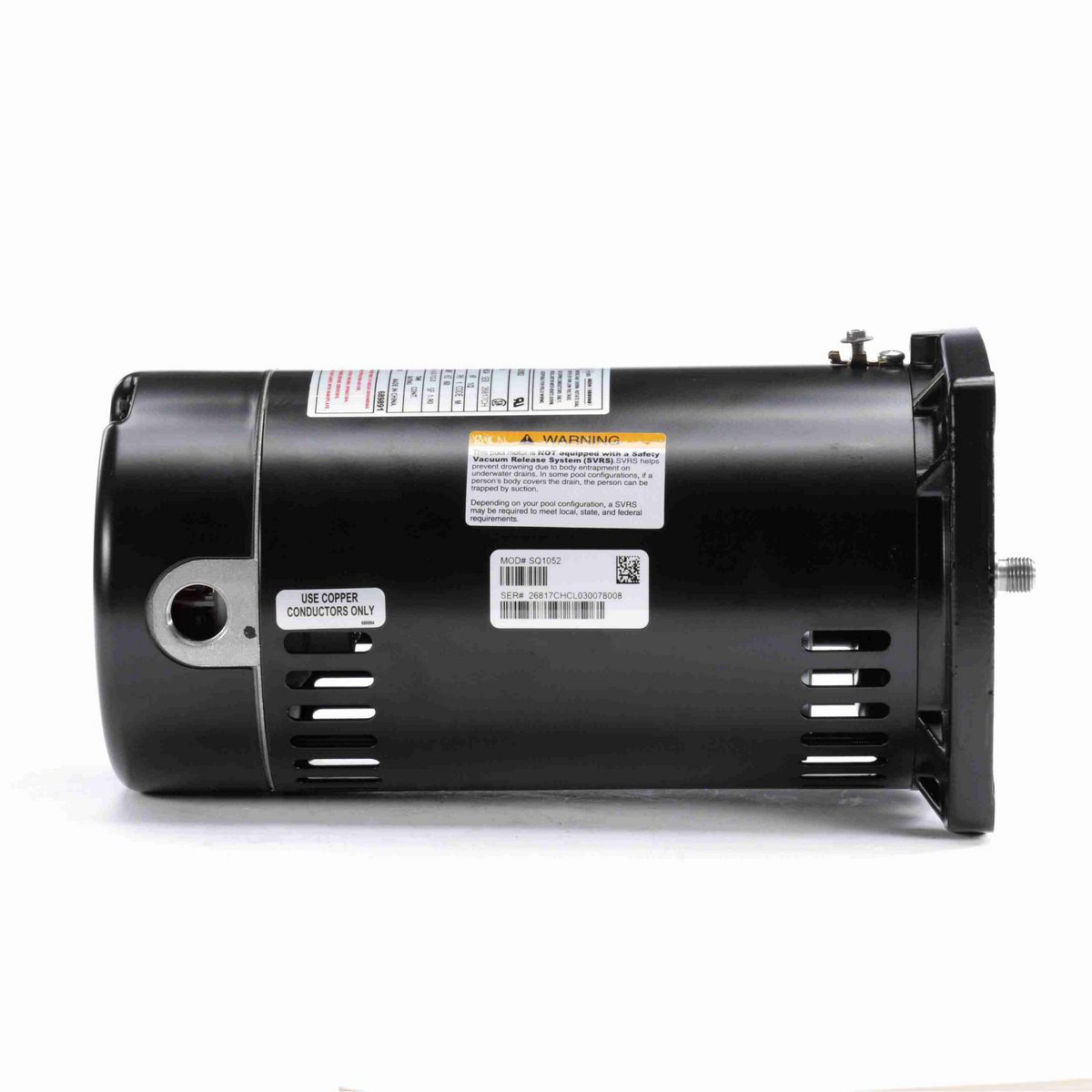 Century Pool Pump Motor, 1/2 HP, 1 Ph, 60 Hz, 230/115 V, 3600 RPM, 48Y Frame, ODP - SQ1052