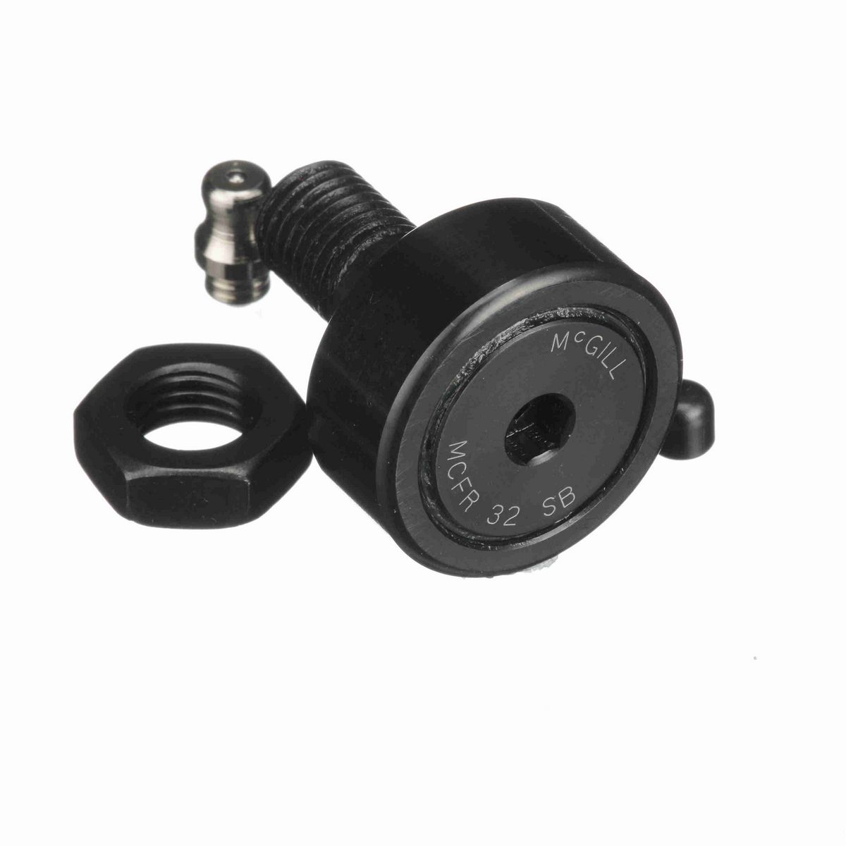 Опорный ролик с цапфой McGill CAMROL MCFR 32 SB, бочкообразный, с уплотнением, с шестигранным отверстием, метрический