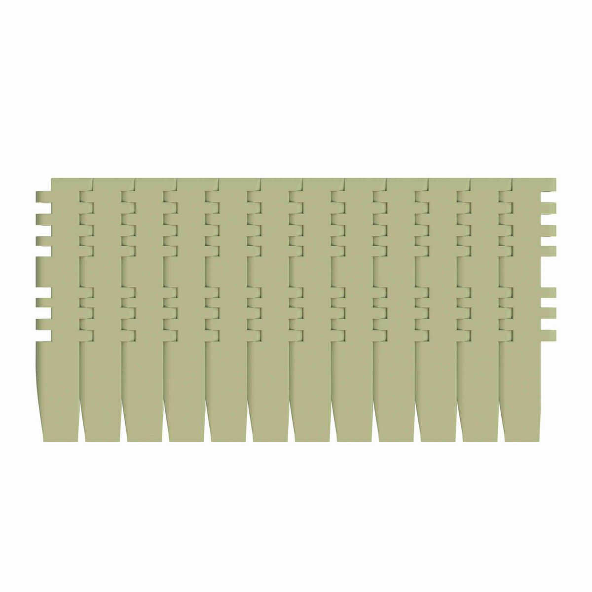 Rexnord 7705DTS Straight Running DTS®, Material: Green Abrasion Resistant Polyamide, Width: 4.5in, Pitch: 1in - 81426371