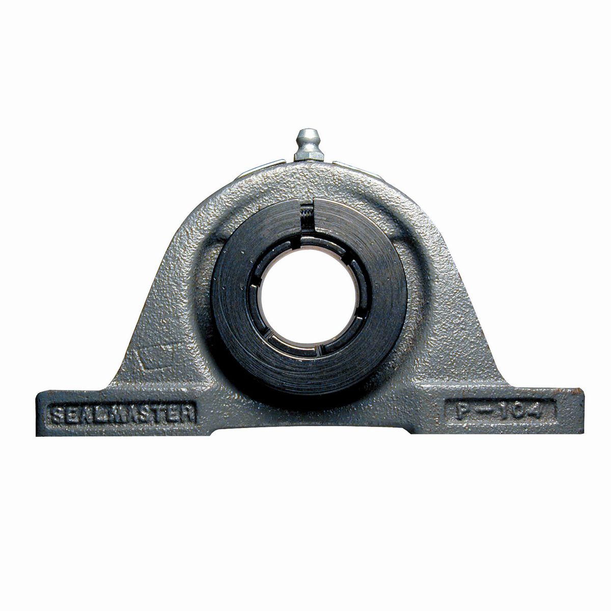 Sealmaster Mounted Cast Iron Two Bolt Pillow Block Ball Bearing - 52100 Bearing Steel, Black Oxided - Concentric Lock - Reduced Maintenance - Lubed for Life - NP-28T RM