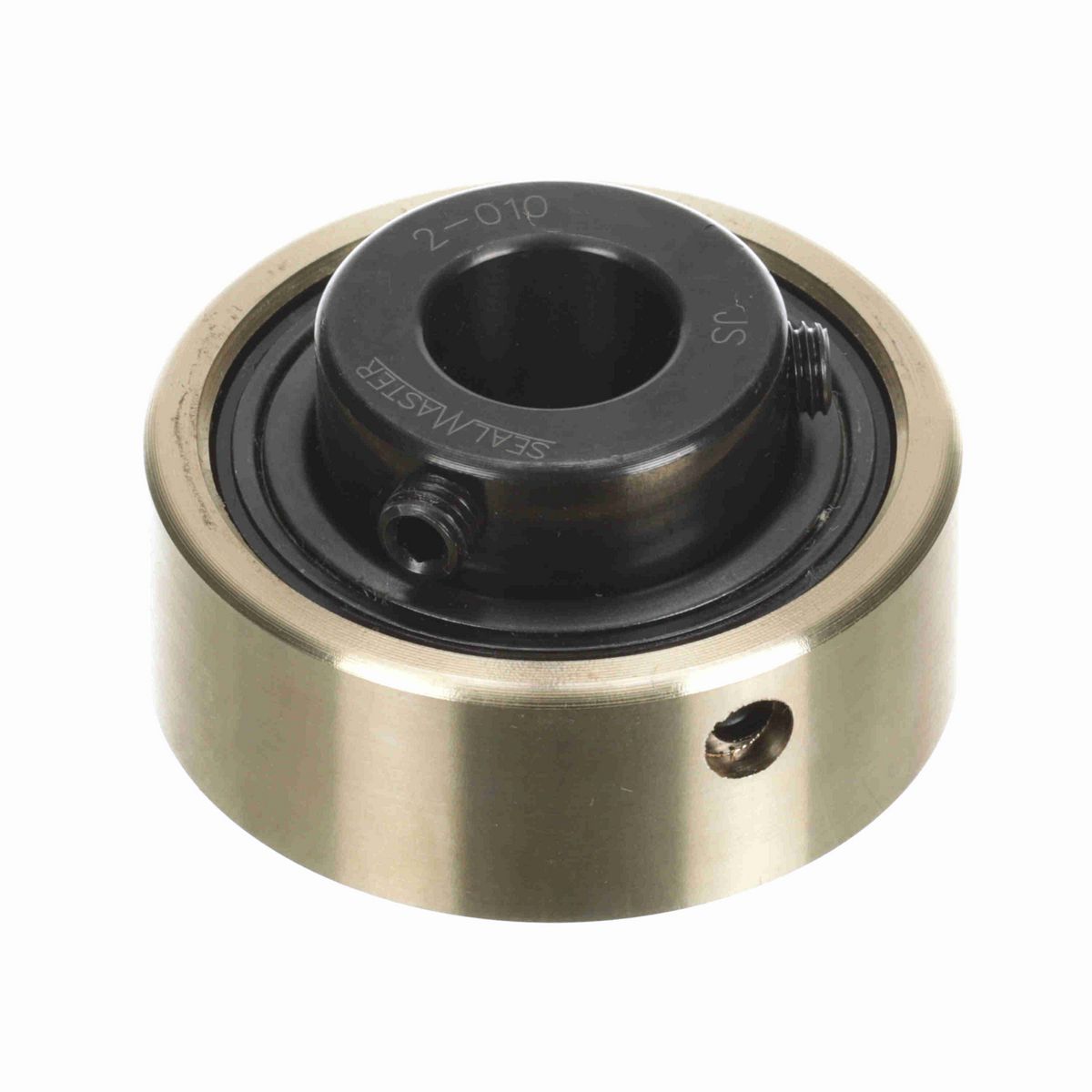 Sealmaster Mounted Insert Only Ball Bearing - 52100 Bearing Steel, Black Oxided - Setscrew Lock - AR-2-010