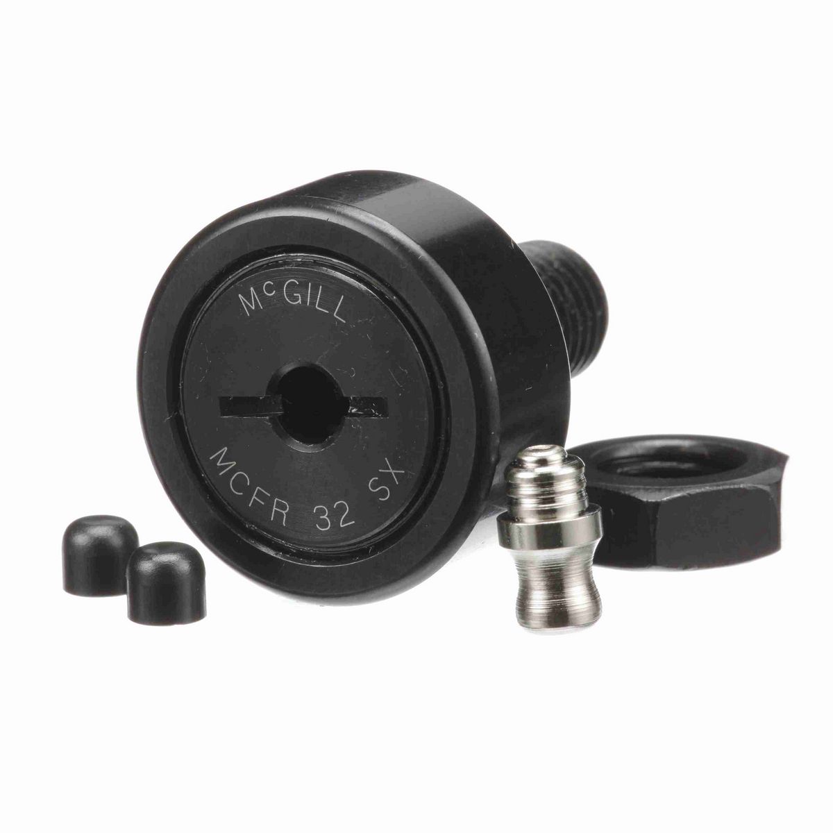 Опорный ролик с цапфой McGill CAMROL MCFR 32 X, цилиндрический, со шлицем под отвёртку, метрический