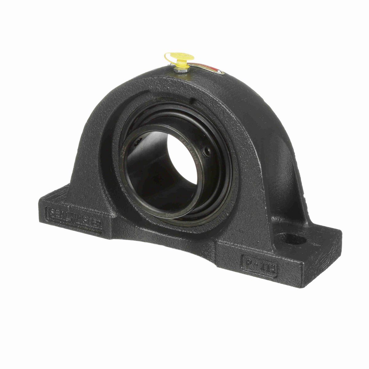 Sealmaster Mounted Cast Iron Two Bolt Low Base Pillow Block Ball Bearing - 52100 Bearing Steel, Black Oxided - Setscrew Lock - NPL-16C