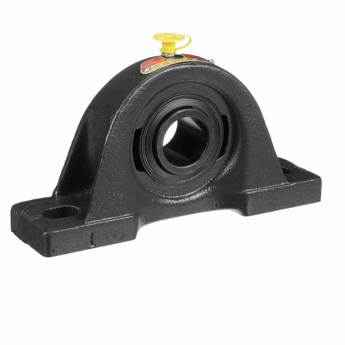 Sealmaster Mounted Cast Iron Two Bolt Pillow Block Ball Bearing - 52100 Bearing Steel, Black Oxided - Setscrew Lock - SP-19