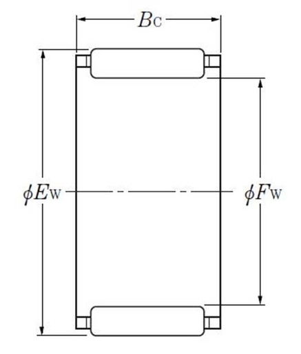 Игольчатый роликоподшипник NTN KV55X60X30S