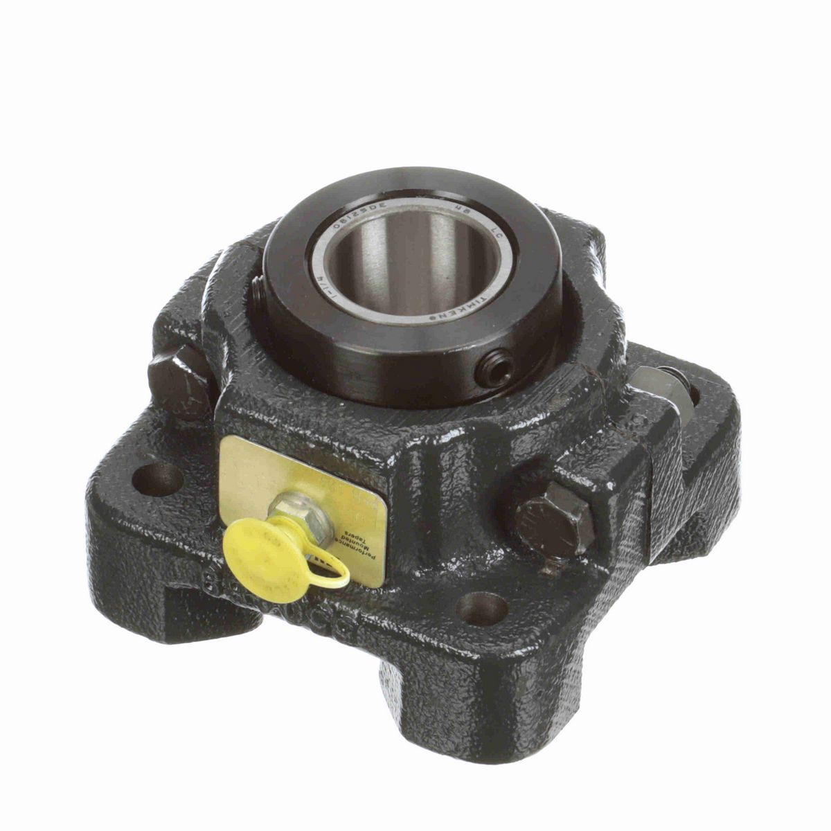 Sealmaster Mounted Cast Iron Four Bolt Flange Tapered Roller - 52100 Bearing Steel - Double Collar Mount Lock - RFB 104