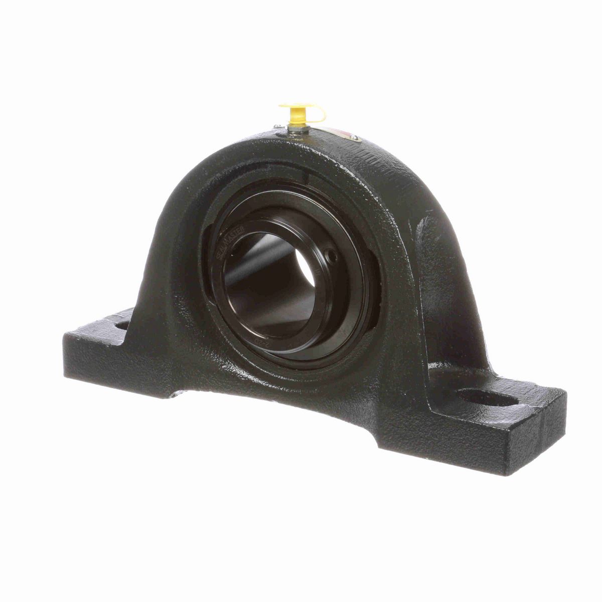 Sealmaster Mounted Cast Iron Two Bolt Pillow Block Ball Bearing - 52100 Bearing Steel, Black Oxided - Double Setscrew Lock - MSPD-32