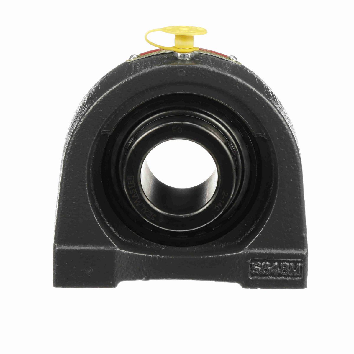 Sealmaster Mounted Cast Iron Tapped Base Pillow Block Ball Bearing - 52100 Bearing Steel, Black Oxided - Setscrew Lock - TB-20C