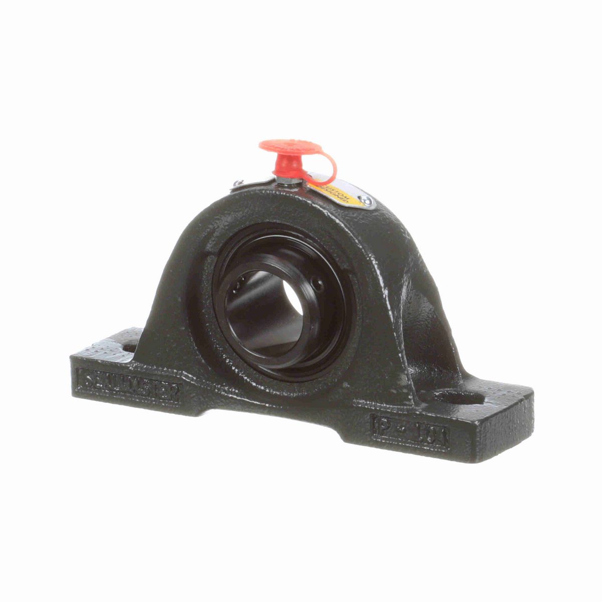 Sealmaster Mounted Cast Iron Two Bolt Pillow Block Ball Bearing - 52100 Bearing Steel, Black Oxided - Setscrew Lock - High Temperature - NP-16 HTC