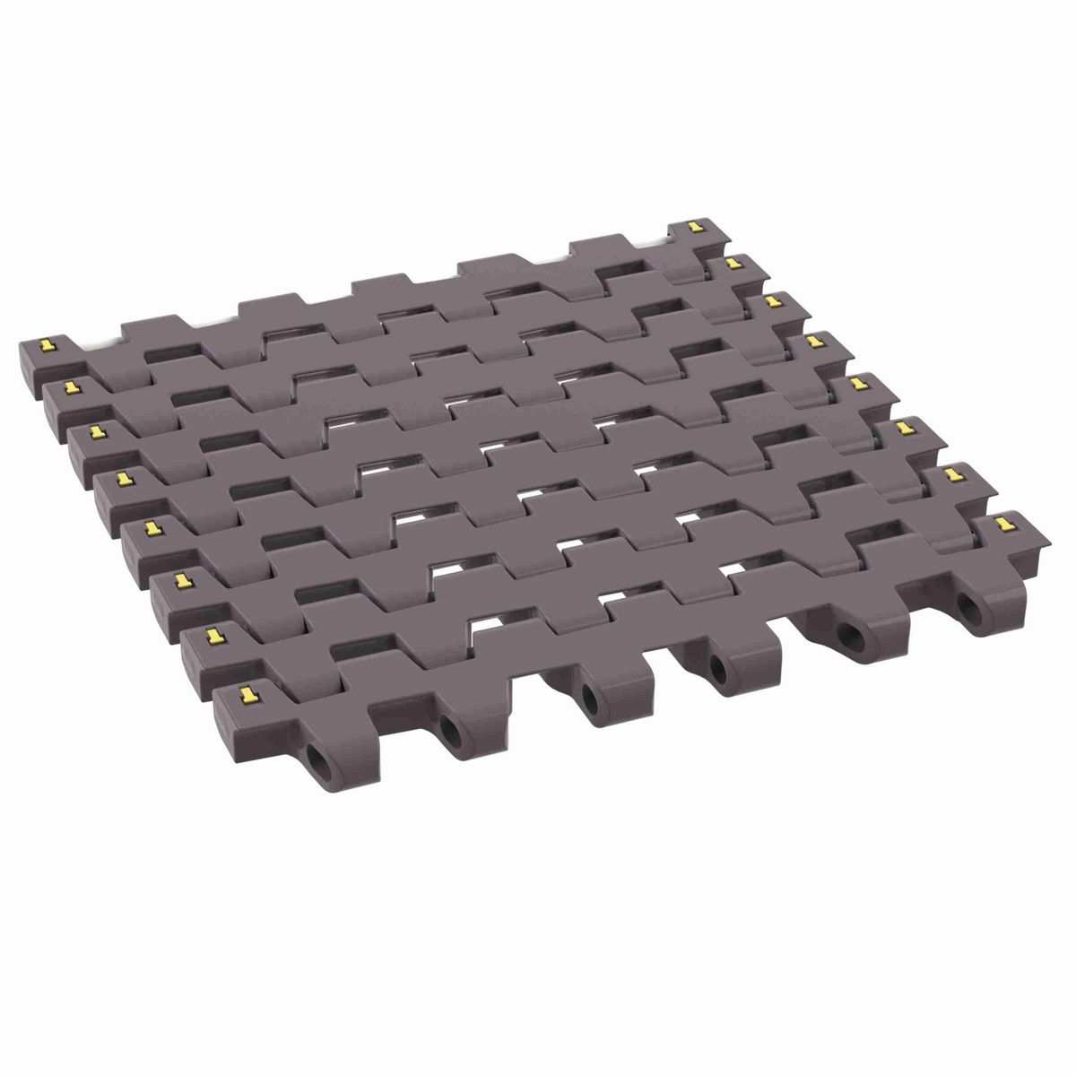 Rexnord 7966NT Side-flexing Flush Grid, Material: Brown High Performance, Width: 12in, Pitch: 1.5in - 81446291