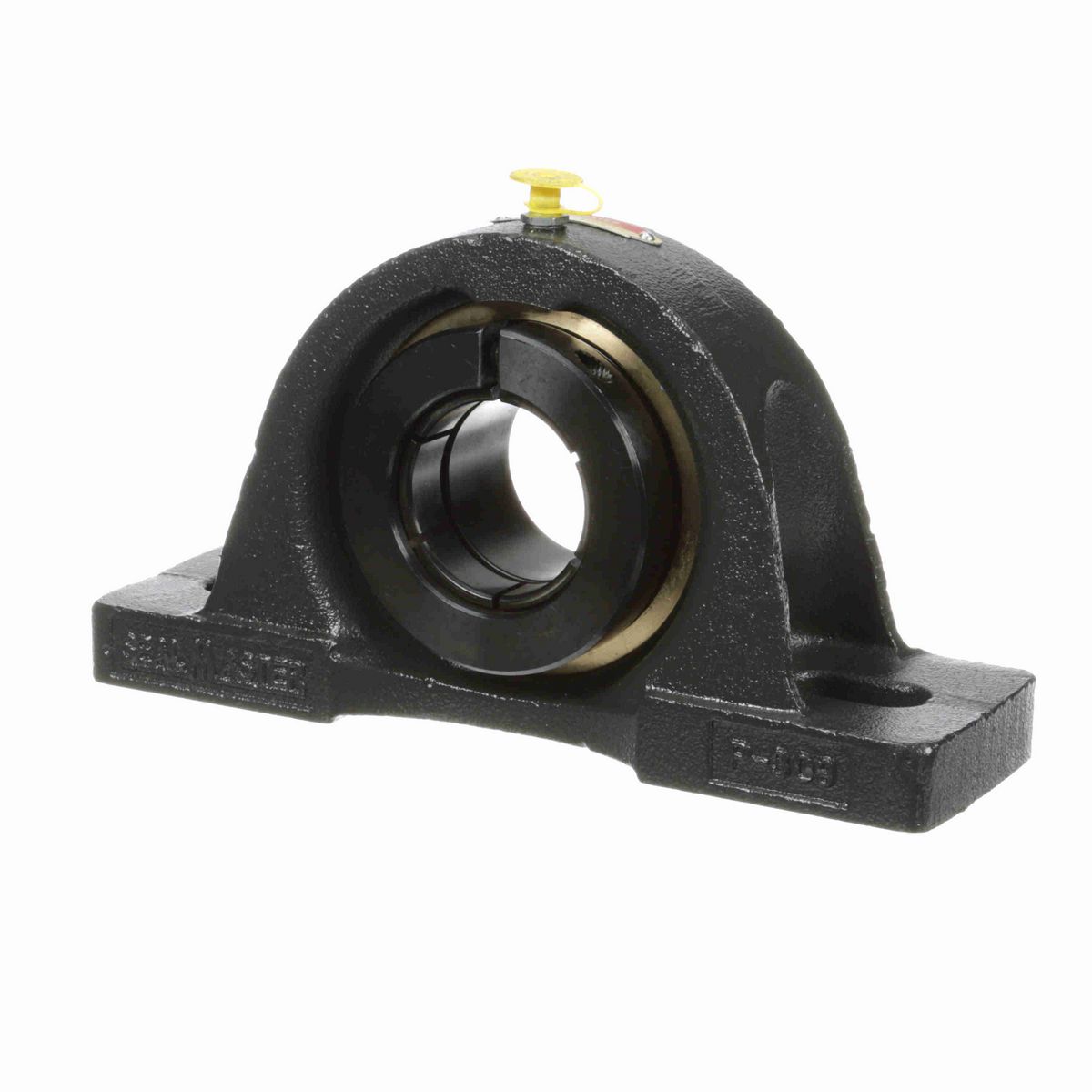 Sealmaster Mounted Cast Iron Two Bolt Pillow Block Ball Bearing - 52100 Bearing Steel, Black Oxided - Concentric Lock - EMP-31T