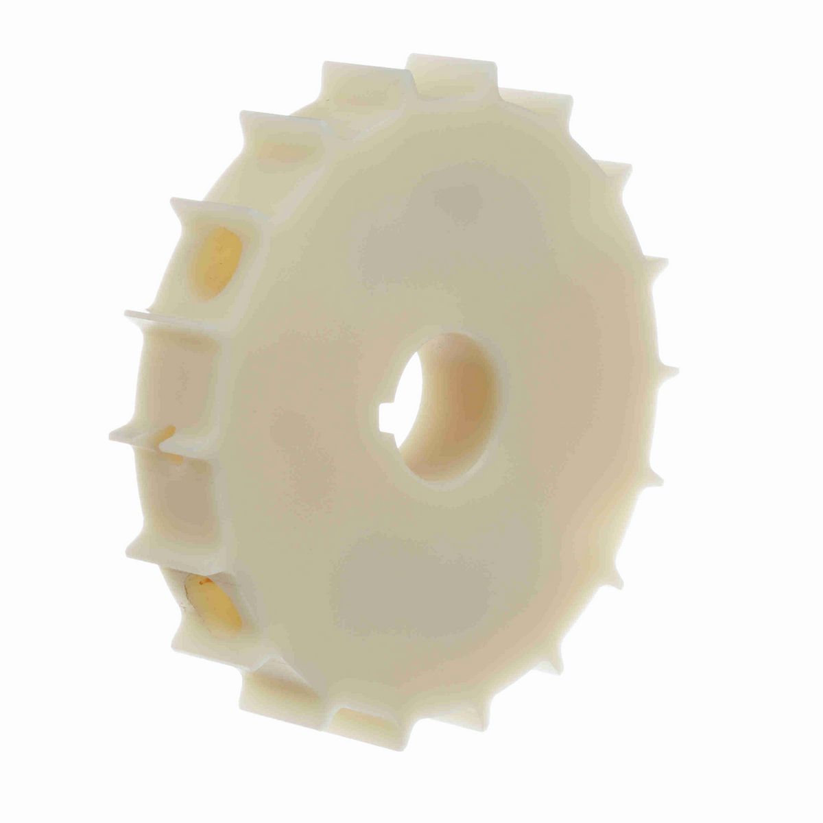 System Plast 2251 Series Split Machined Sprocket with 18 Teeth, a 1-1/4in Round Shaft-Ready Bore and Setscrew - 2251-18R1.25-DMS-SS