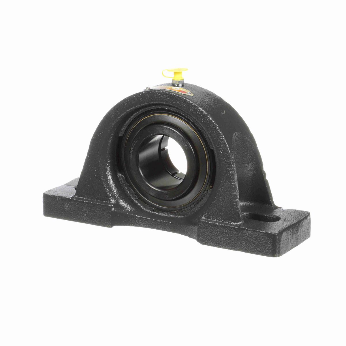 Sealmaster Mounted Cast Iron Two Bolt Pillow Block Ball Bearing - 52100 Bearing Steel, Black Oxided - Concentric Lock - MP-31T