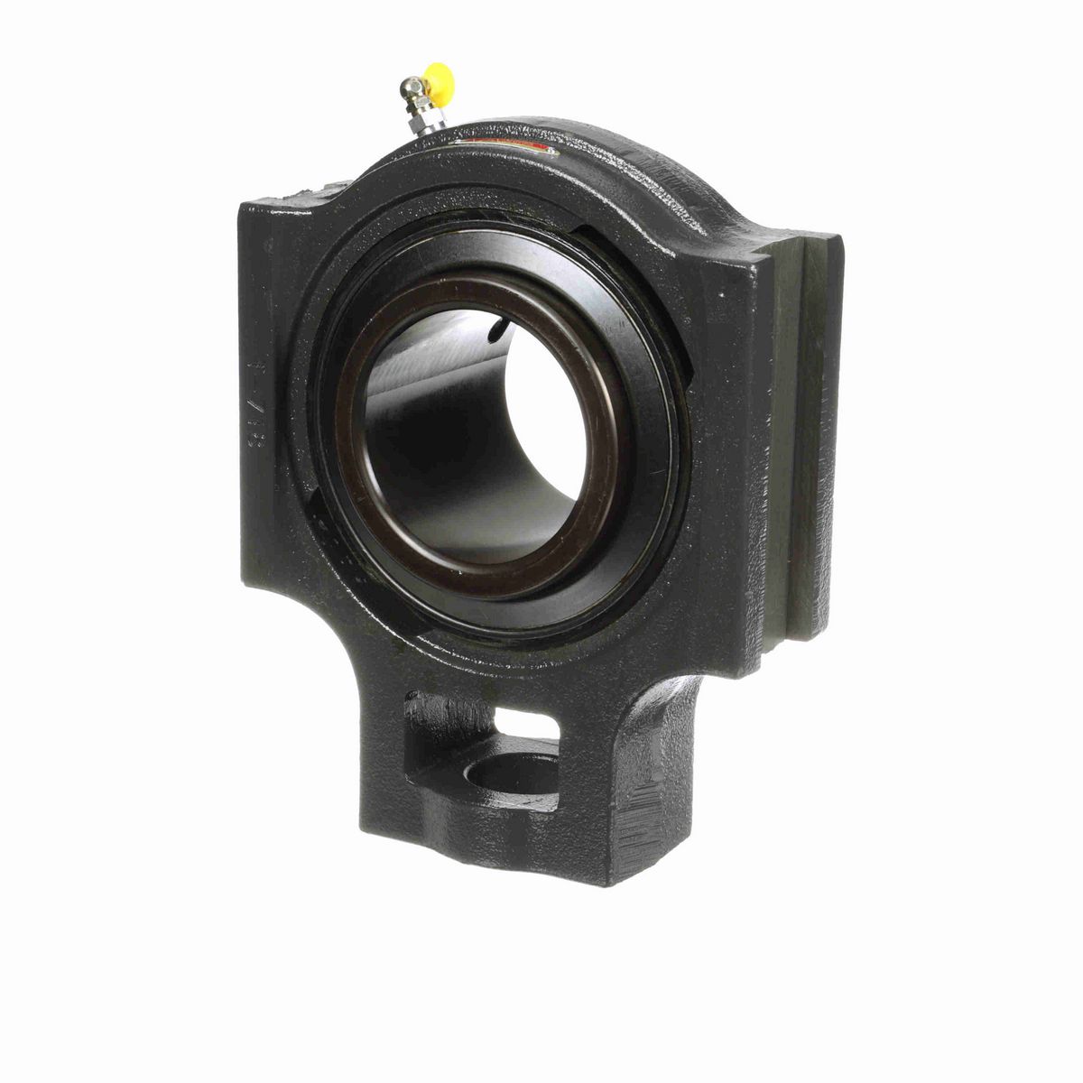 Sealmaster Mounted Cast Iron Wide Slot Take Up Ball Bearing - 52100 Bearing Steel, Black Oxided - Setscrew Lock - MST-64