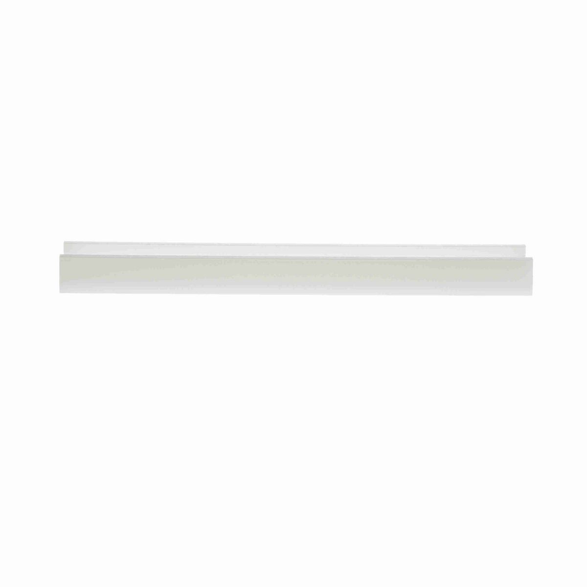 System Plast Bar Cover: 1.31"W X 0.45"H X 240"L White UHMW-PE - VG-P1910BC-20