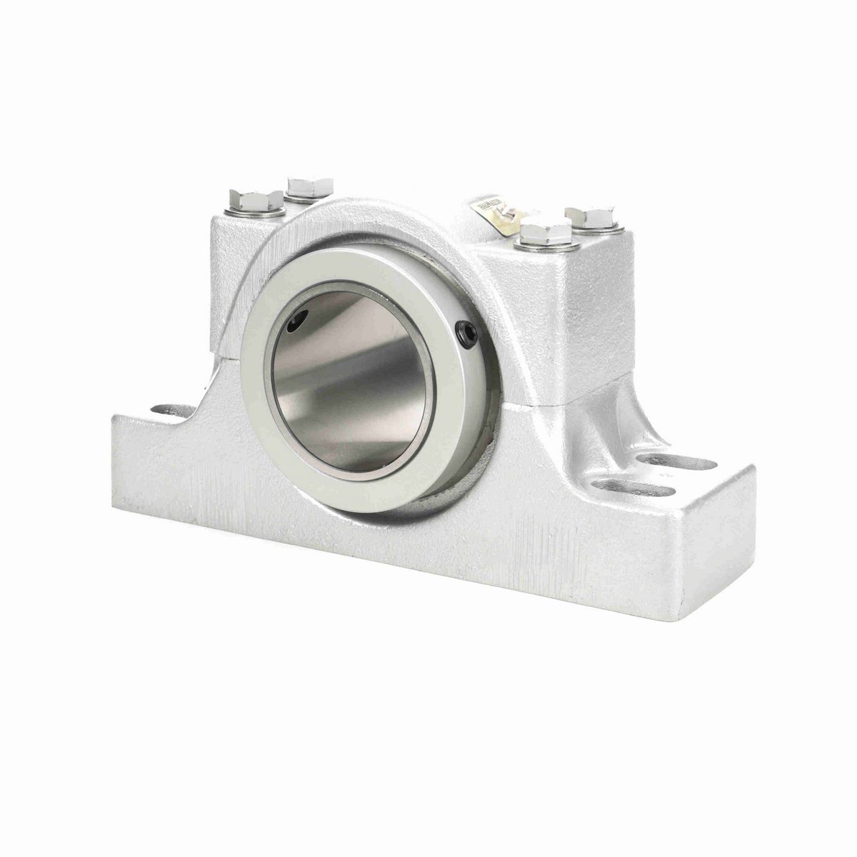 Sealmaster Mounted Flouropolymer Coated Cast Iron Four Bolt Pillow Block Tapered Roller - 52100 Bearing Steel - Double Collar Mount Lock - Corrosion Resistant - RPB 400-C4 CR