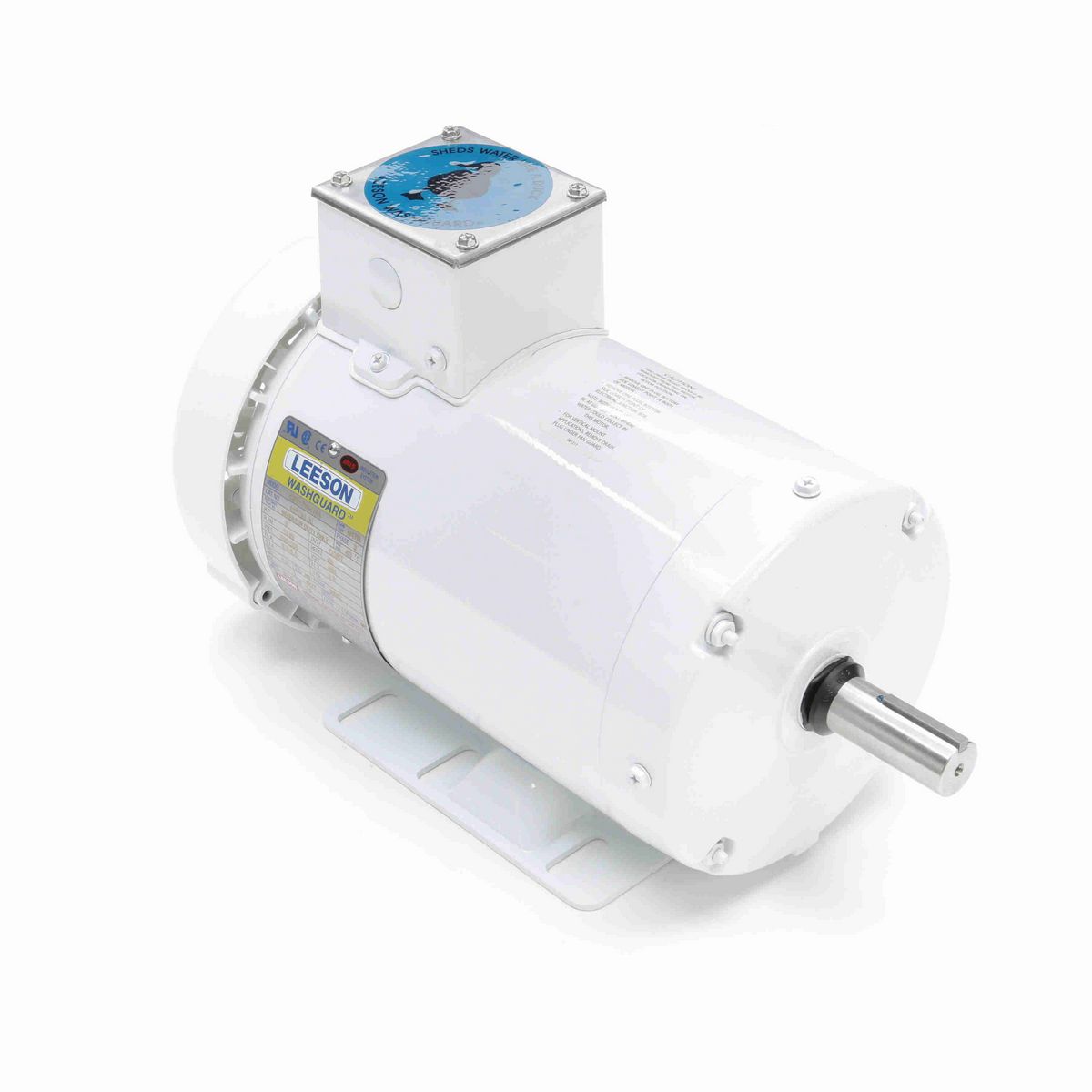 LEESON Feather Picker Motor, 3 HP, 3 Ph, 60 Hz, 230/460 V, 1800 RPM, 56HZ Frame, TEFC - 119783.00