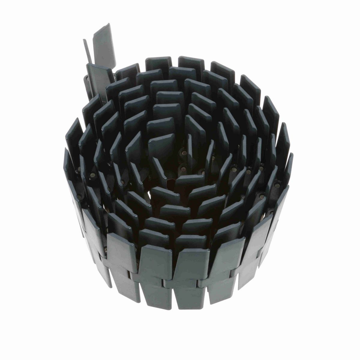 System Plast 880M Side-flexing Solid Top, Material: NG evo (Gray Blue), Width: 7.5in, Pitch: 1.5in - NGE880M-K750