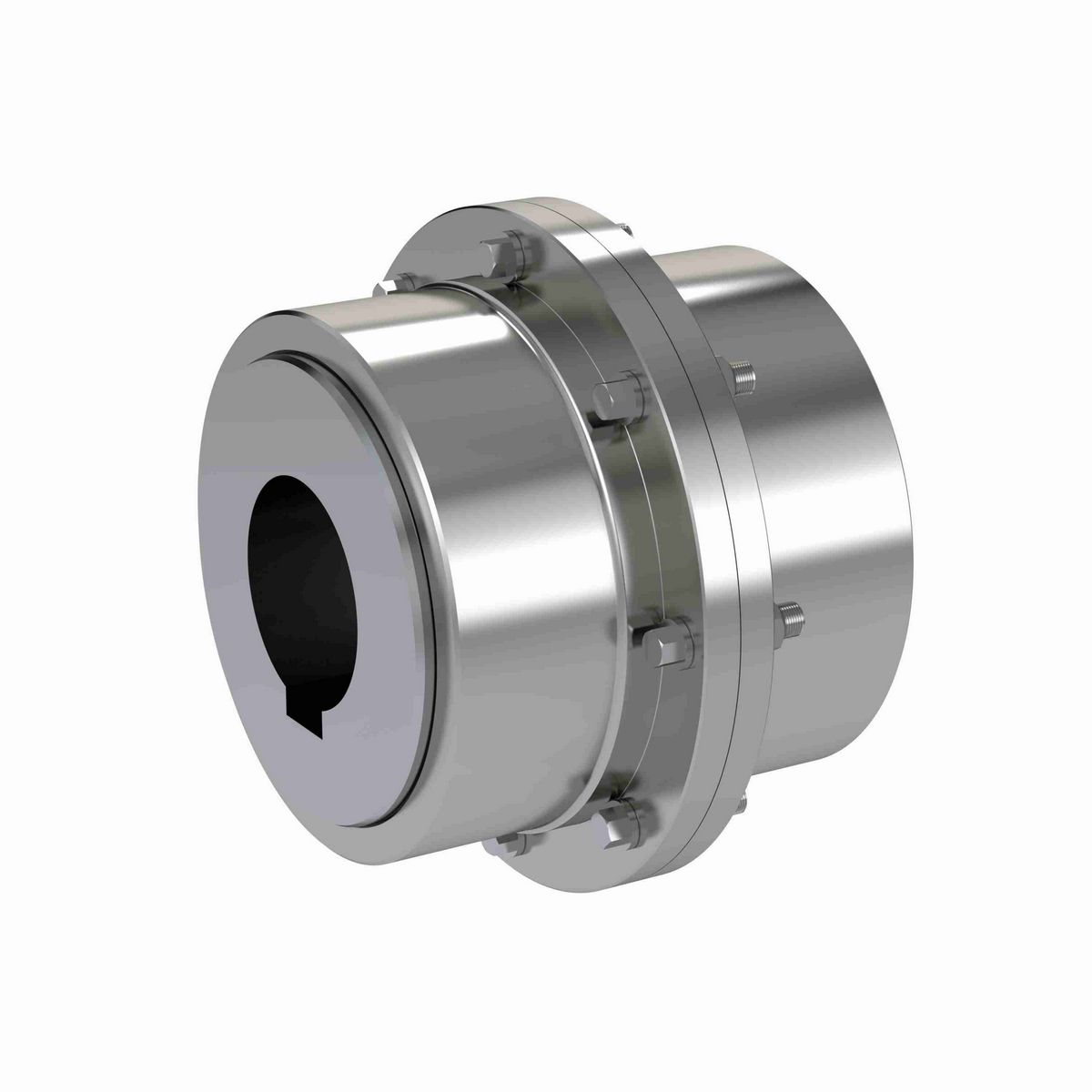 Kop-Flex Series H Plus - Complete Gear Coupling - Full Flex - Exposed Bolt - Finished Bore - Size 2 1/2 - 2 1/2 HG EB FF FB