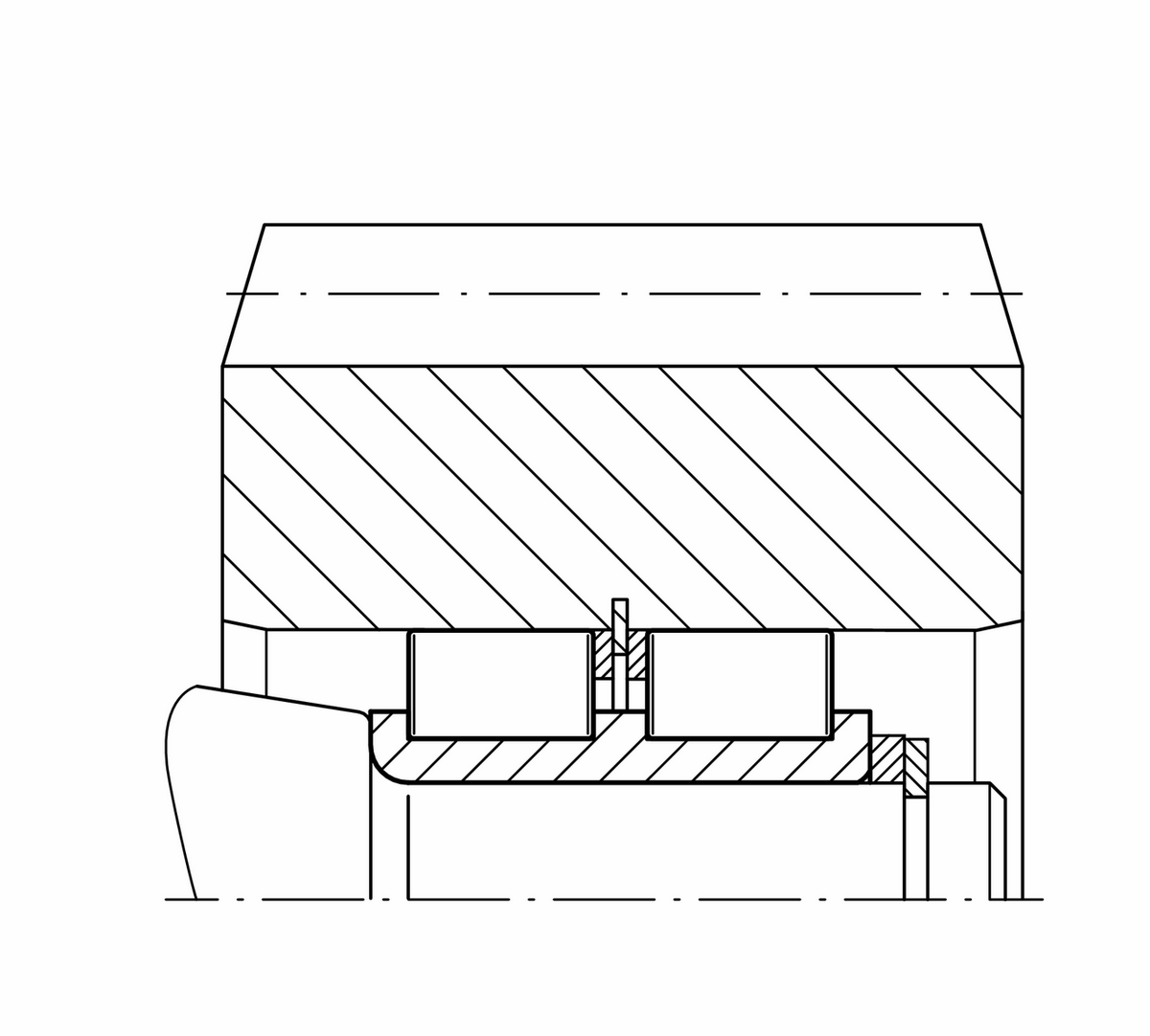 Цилиндрический роликоподшипник INA RSL22x35,5x24,5-XL-RV-DP