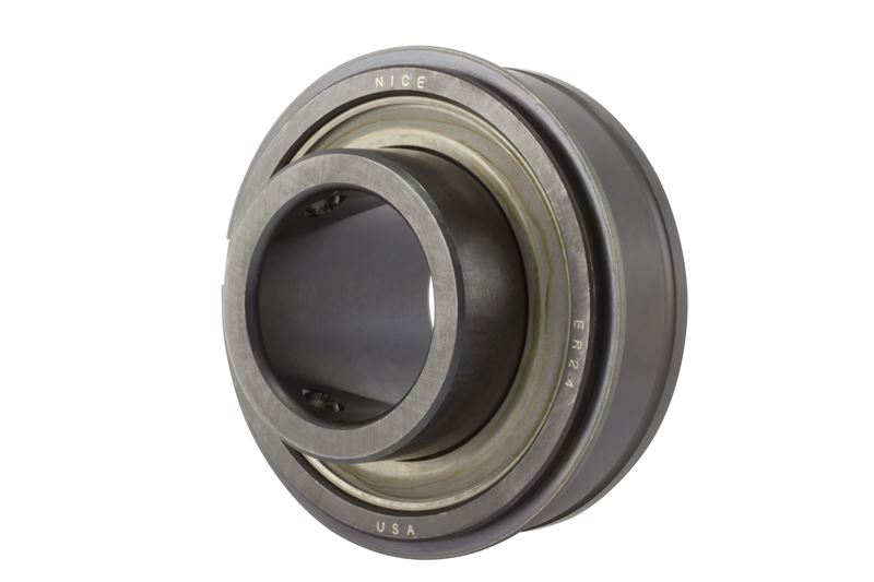 Радиальный шарикоподшипник RBC Nice ER Series ER24, прецизионный шлифованный, с удлинённым внутренним кольцом и метрическим наружным диаметром