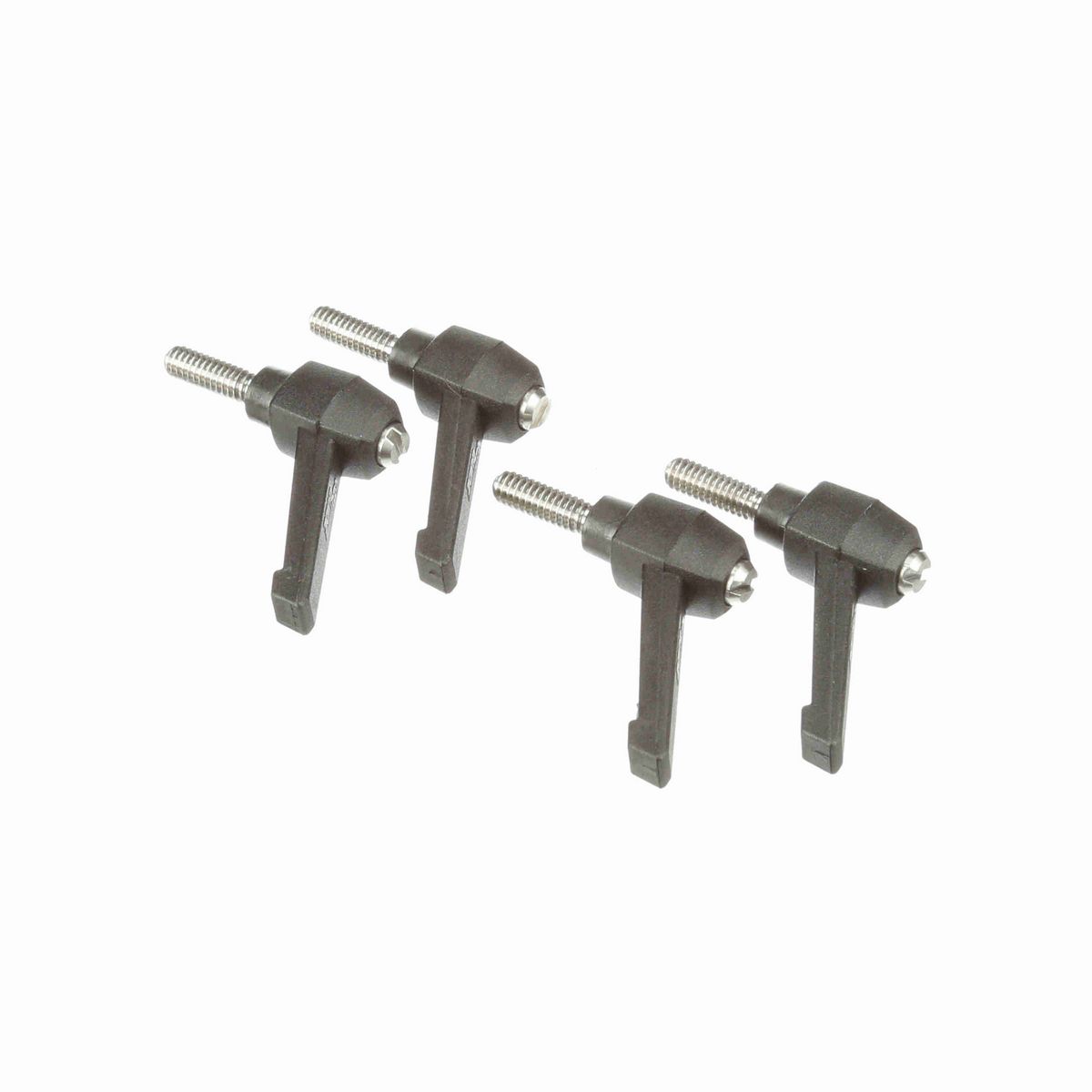 System Plast Ratchet Handle (Male); Thread: 1/4-20, Handle Length: 1.63-in Stud Length: 0.79-in, Color: Black - RH-10-BK-MS1420-20