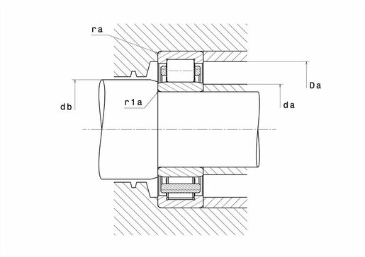 Однорядный цилиндрический роликоподшипник NTN NU322ET2C3