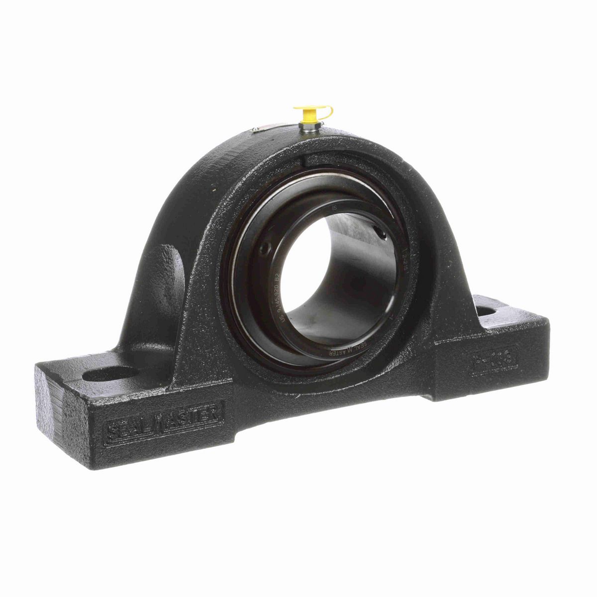 Sealmaster Mounted Cast Iron Two Bolt Low Base Pillow Block Ball Bearing - 52100 Bearing Steel, Black Oxided - Setscrew Lock - NPL-47