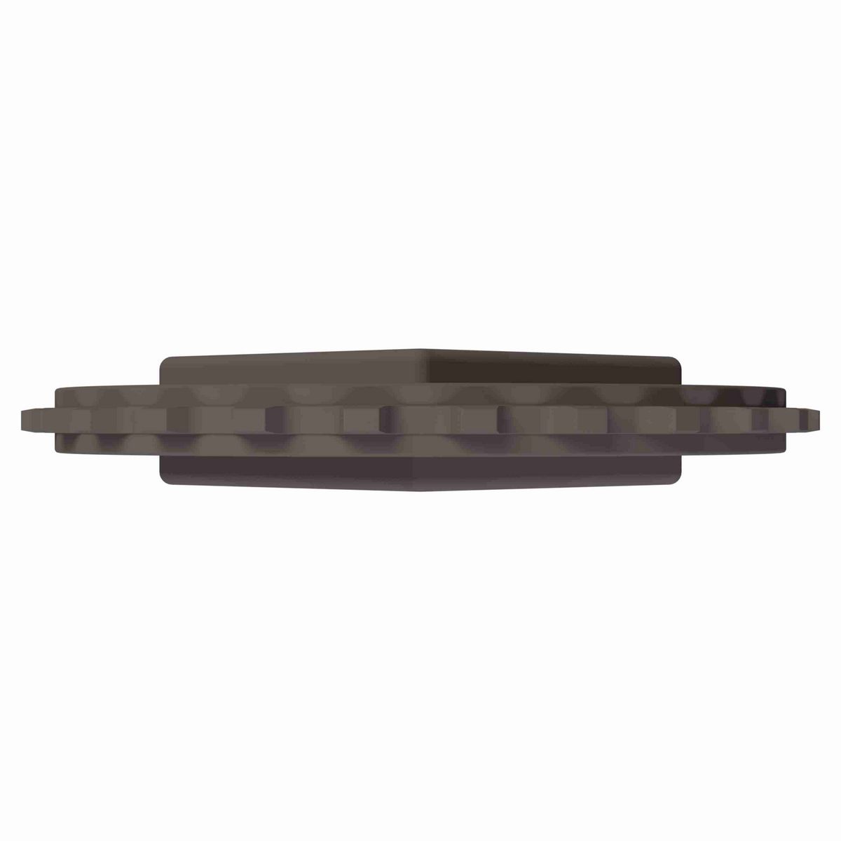 Rexnord 5930 Series Solid One Piece Molded Acetal Sprocket with 25 Teeth and a 2-1/2in Square Bore - 114-694-1