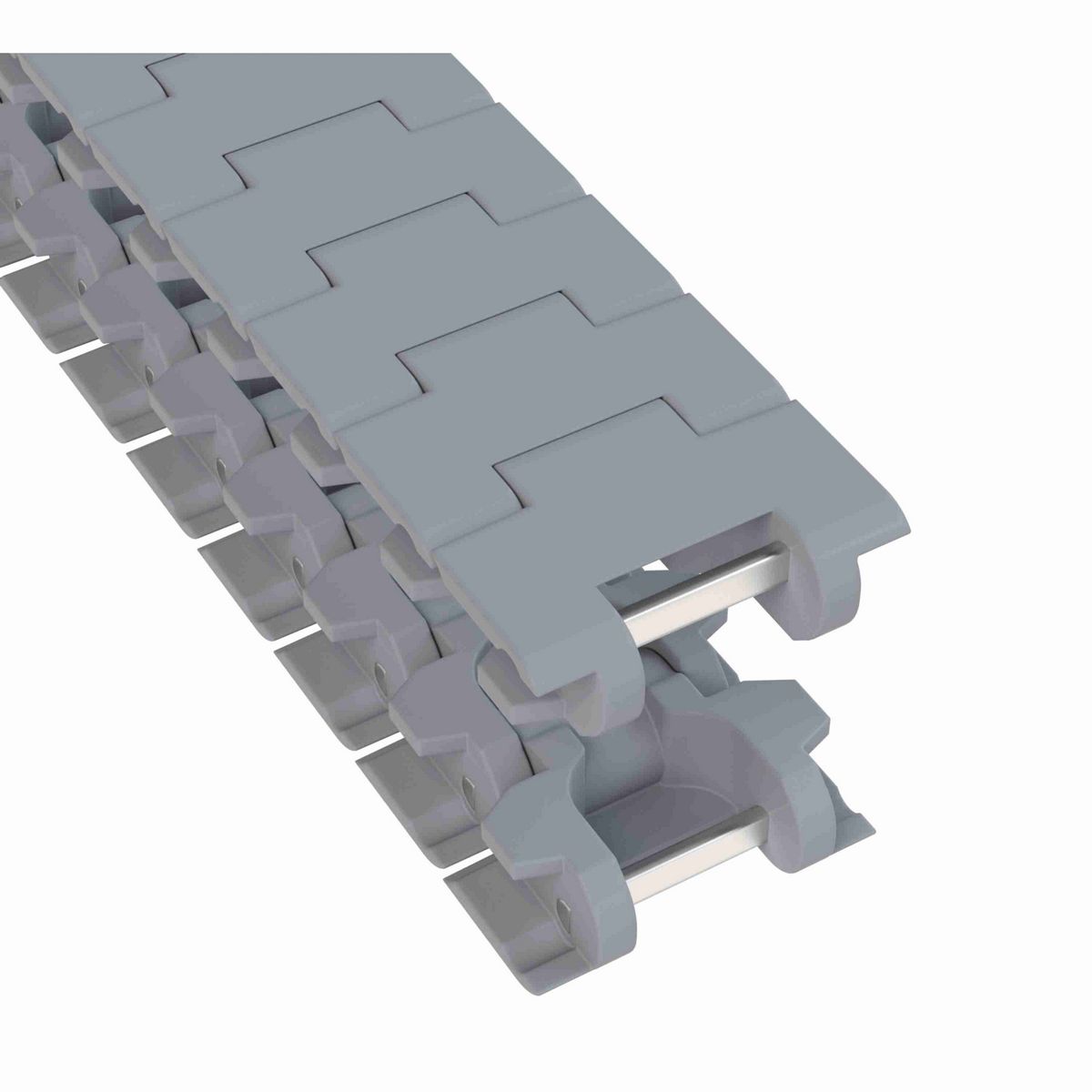 Rexnord 882TAB Side-flexing Solid Top, Material: Silver Platinum Series, Width: 3.25in, Pitch: 1.5in - 81429905