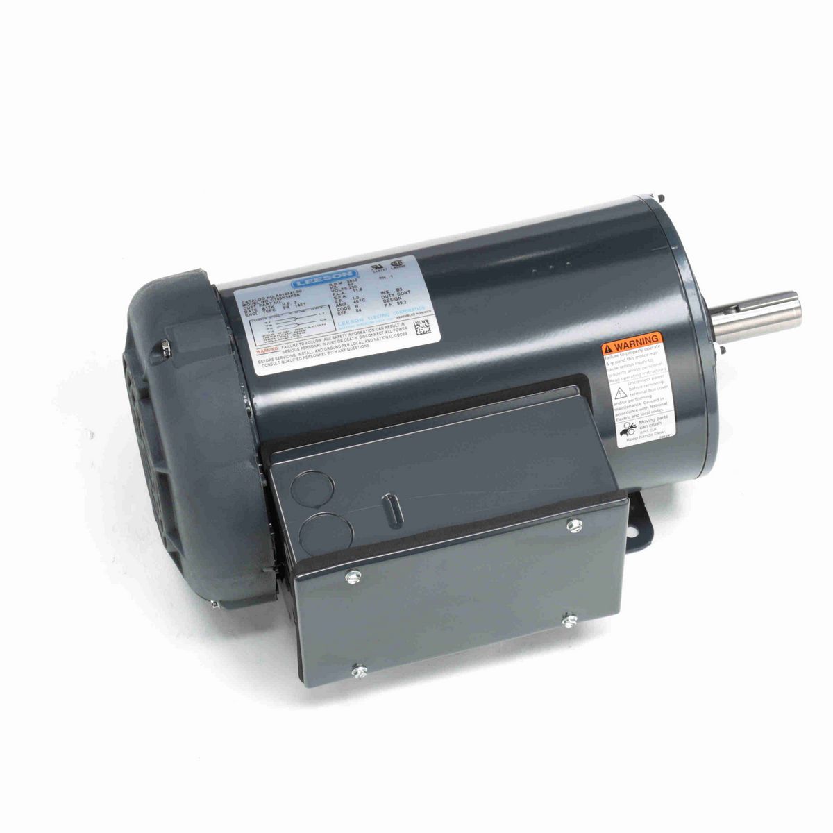 LEESON General Purpose Motor, 3 HP, 1 Ph, 60 Hz, 230 V, 3600 RPM, 145T Frame, TEFC - A019341.00