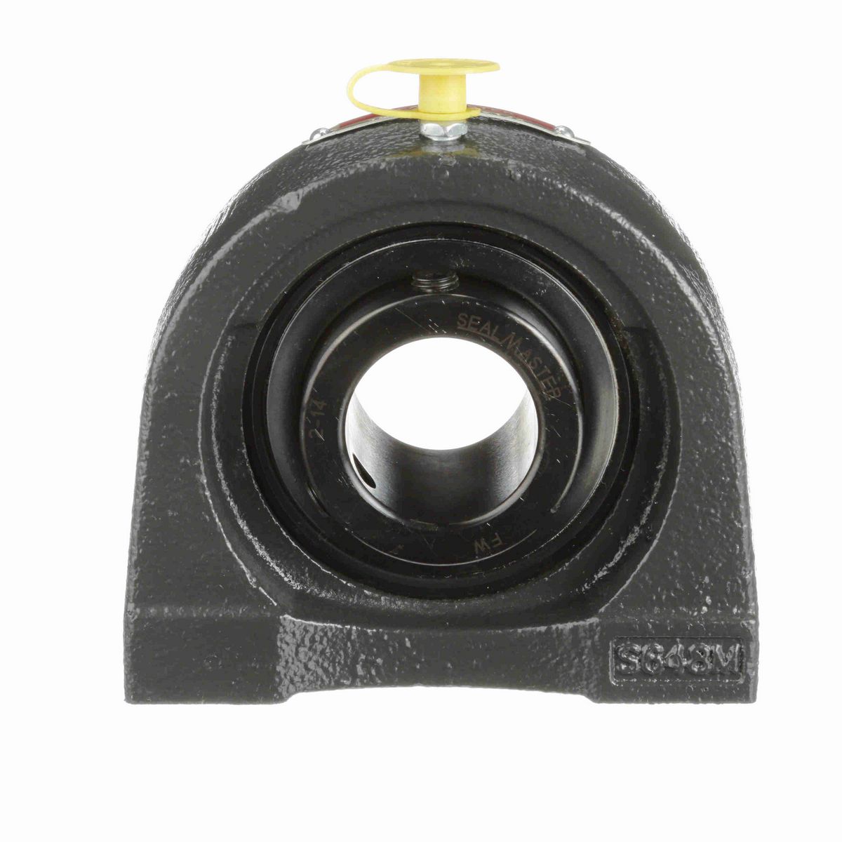 Sealmaster Mounted Cast Iron Tapped Base Pillow Block Ball Bearing - 52100 Bearing Steel, Black Oxided - Setscrew Lock - TB-20