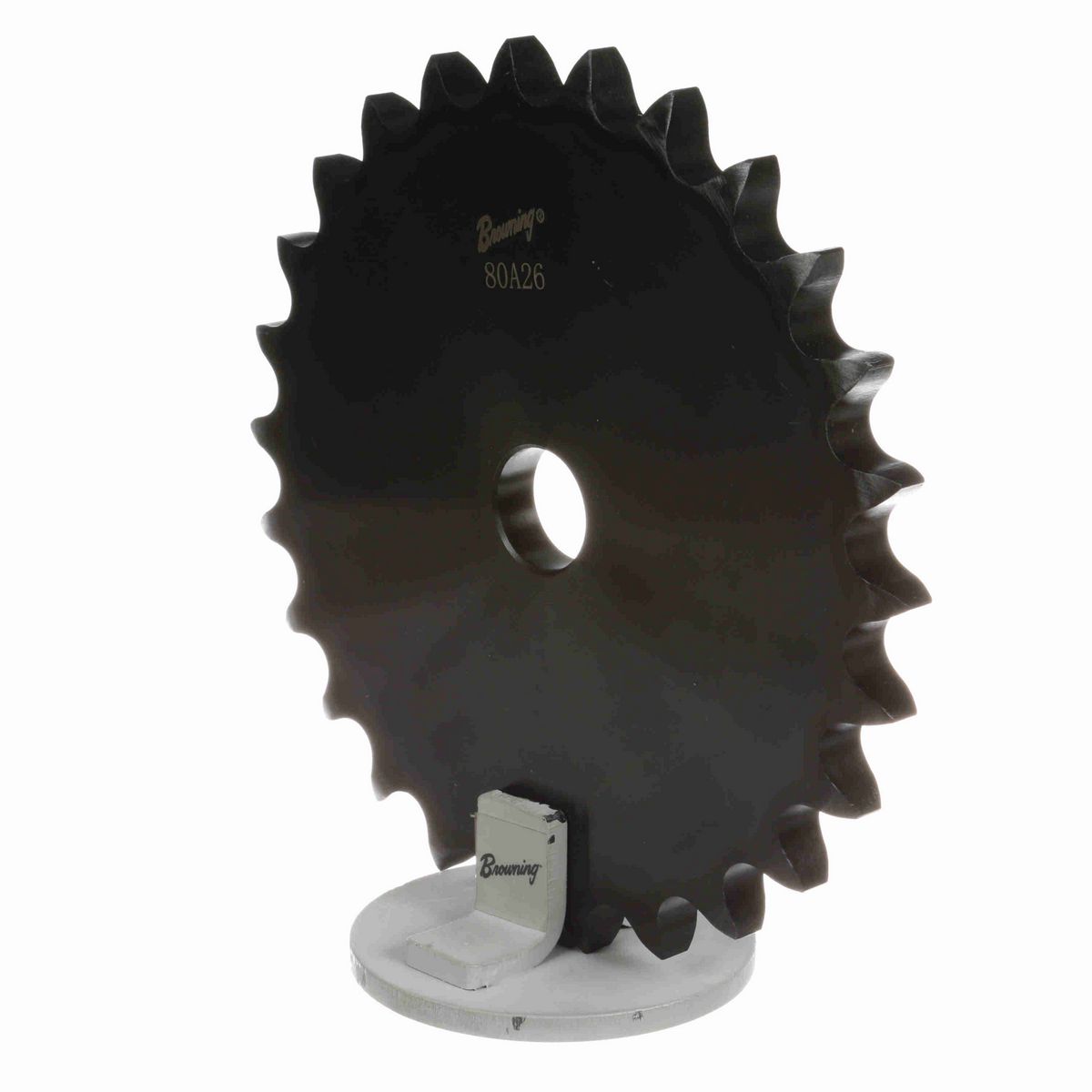 Browning Steel Minimum Plain Bore Roller Chain Sprocket - 80A26