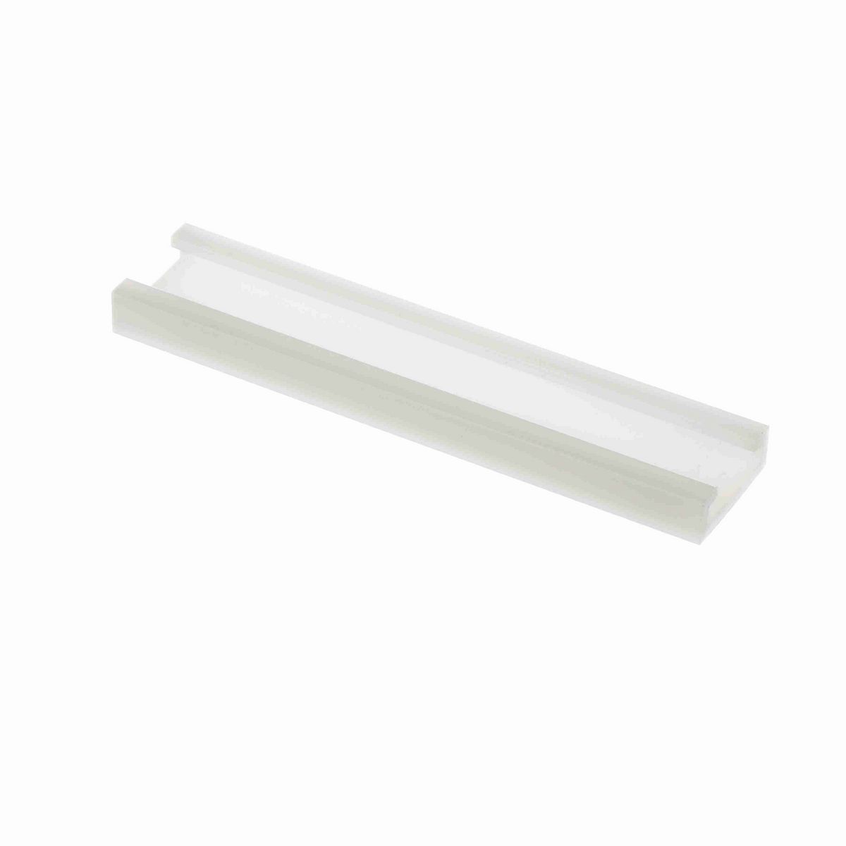 System Plast Bar Cover: 1.31"W X 0.45"H X 240"L White UHMW-PE - VG-P1910BC-20