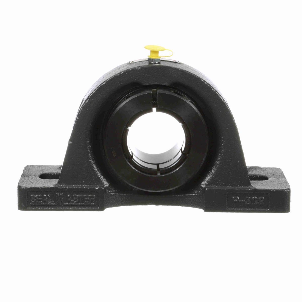 Sealmaster Mounted Cast Iron Two Bolt Pillow Block Ball Bearing - 52100 Bearing Steel, Black Oxided - Concentric Lock - MP-32T