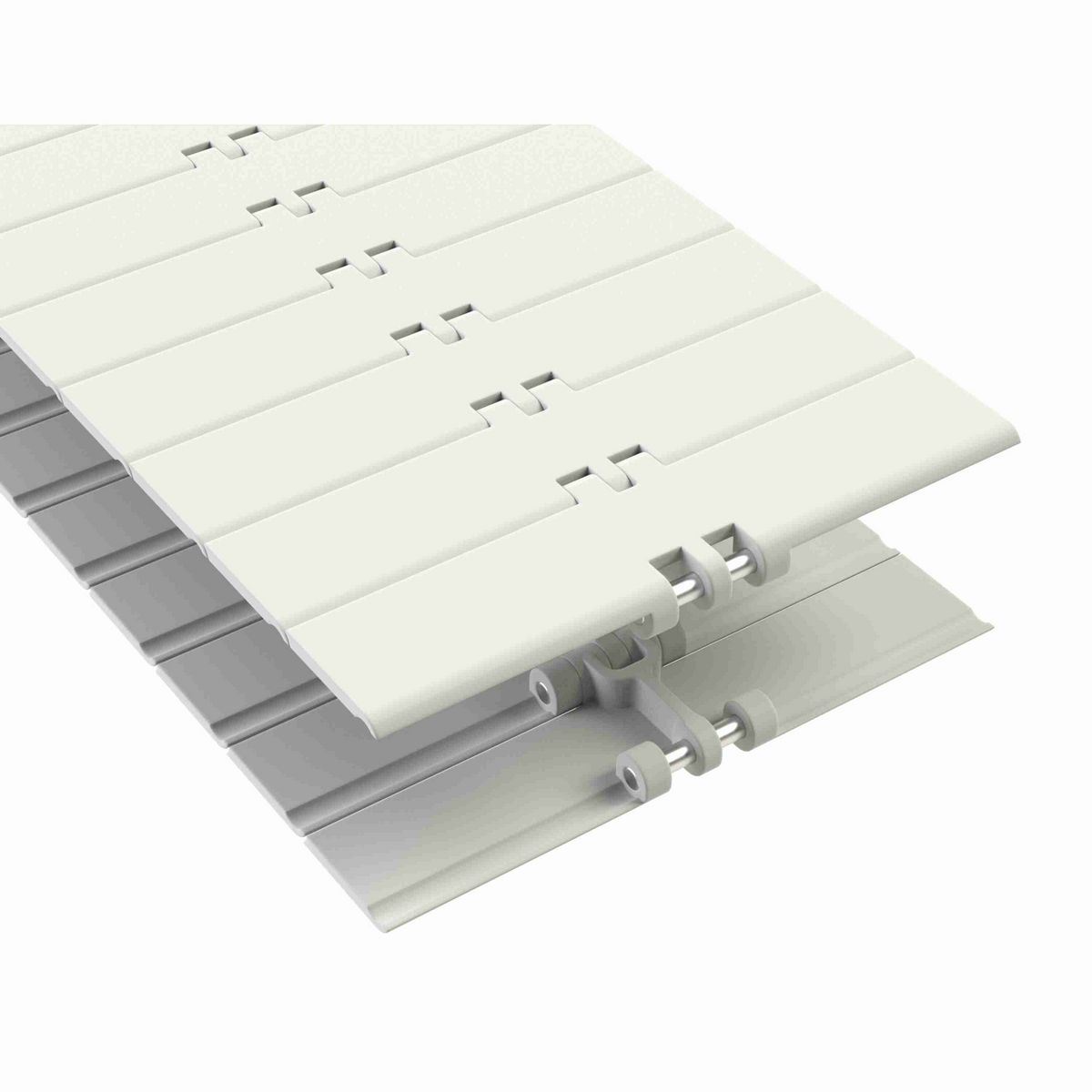 Rexnord 820 Straight Running Solid Top, Material: White High Performance, Width: 7.5in, Pitch: 1.5in - 81403665