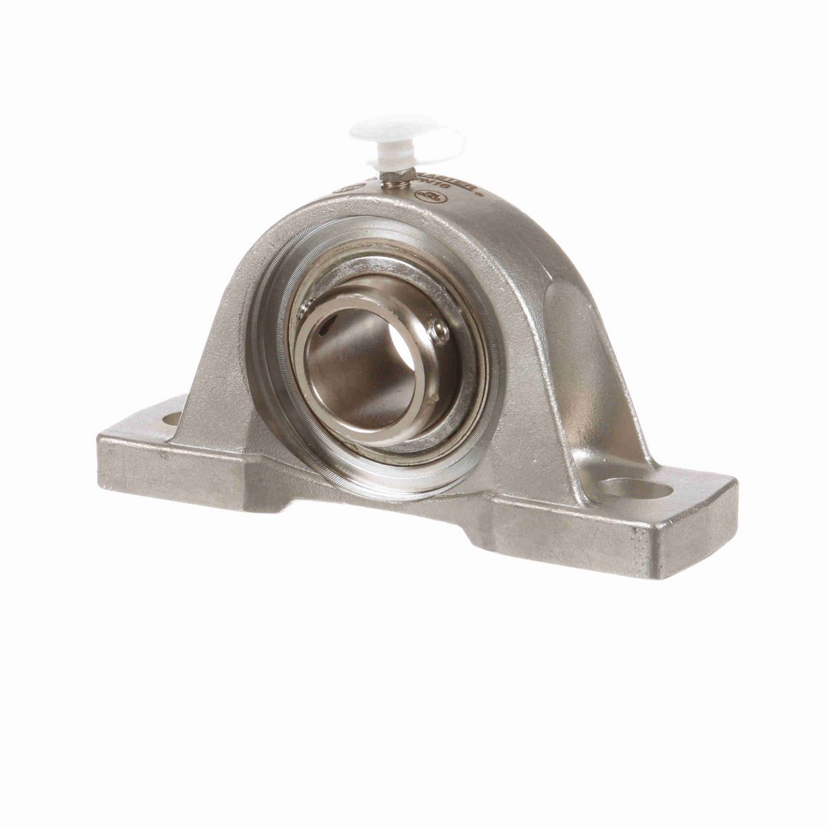 Sealmaster Mounted Stainless Steel Two Bolt Pillow Block Ball Bearing - 52100 Bearing Steel, Phosphorus Nickel Coated - Concentric Lock - Corrosion Resistant - CRPS-PN16T