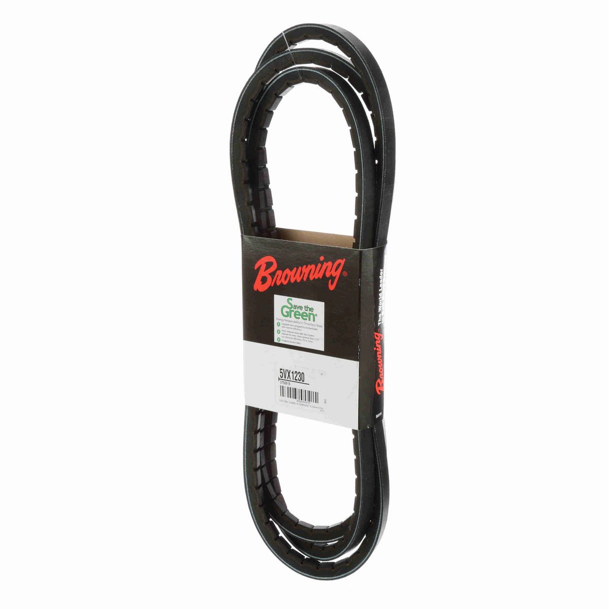 Browning EPDM Notched Belt 98% Efficient - 5VX1230
