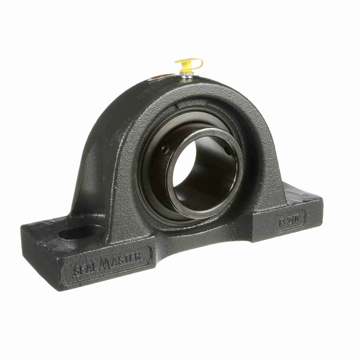 Sealmaster Mounted Cast Iron Two Bolt Pillow Block Ball Bearing - 52100 Bearing Steel, Black Oxided - Setscrew Lock - MP-38