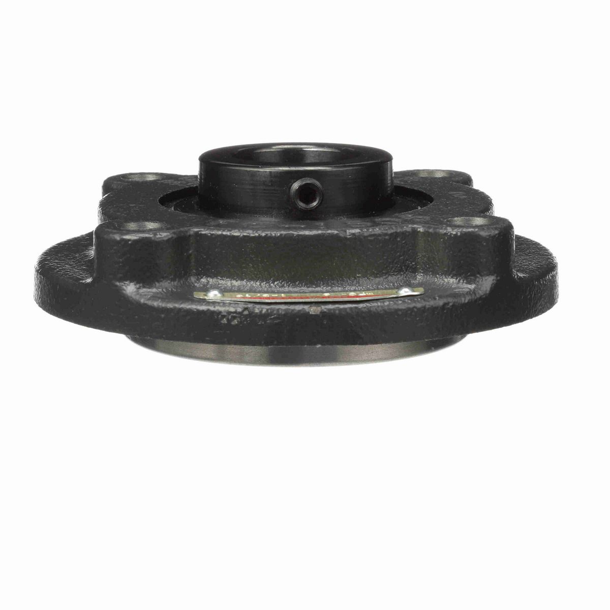 Sealmaster Mounted Cast Iron Flange Cartridge Ball Bearing - 52100 Bearing Steel, Black Oxided - Setscrew Lock - MFC-19