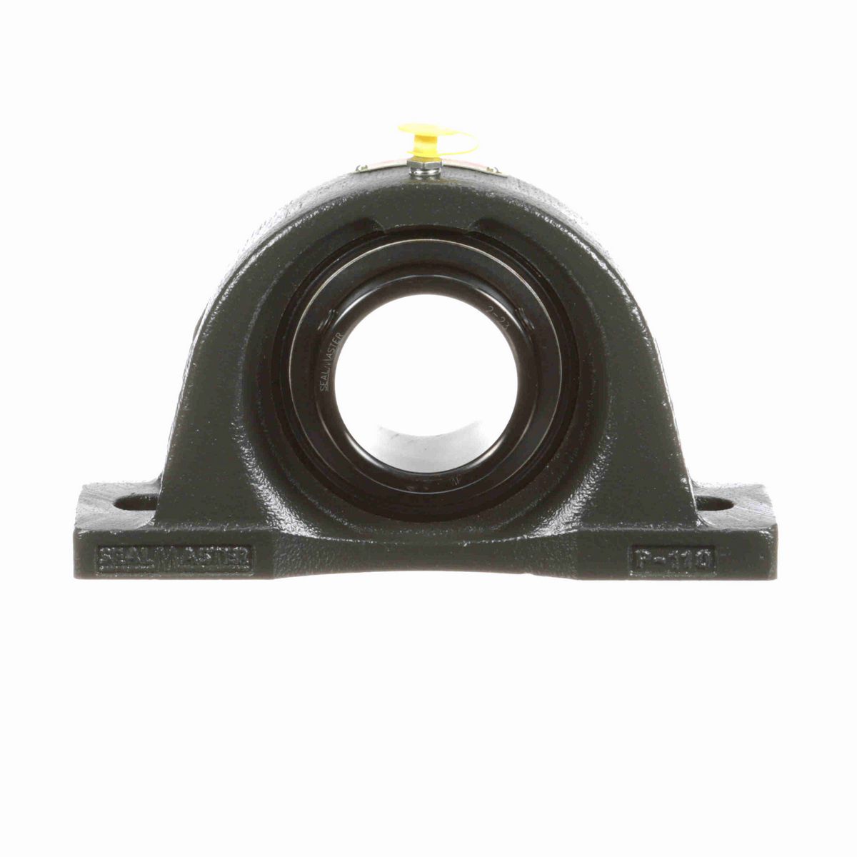 Sealmaster Mounted Cast Iron Two Bolt Low Base Pillow Block Ball Bearing - 52100 Bearing Steel, Black Oxided - Setscrew Lock - NPL-35