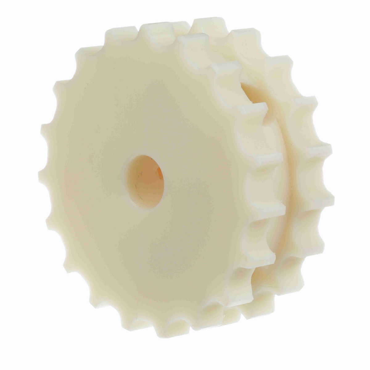 System Plast 820 Series Split Machined Sprocket with 19 Teeth, a 1in Round Shaft-Ready Bore and Setscrew - 820-19R1-DMS-SS