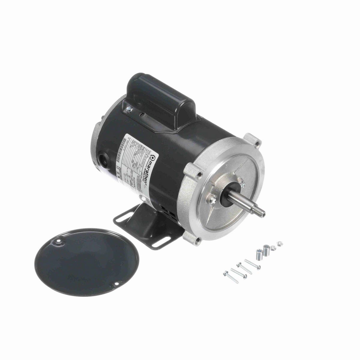 LEESON General Purpose Pump Motor, 0.33 HP, 1 Ph, 60 Hz, 115/208-230 V, 3600 RPM, 56J Frame, DP - J054
