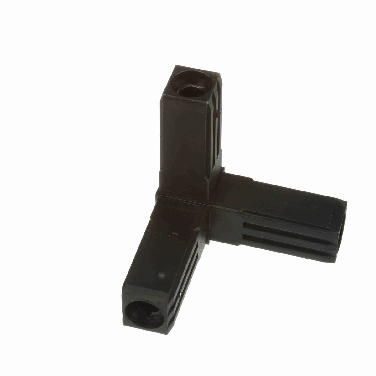 System Plast Corner Joint, 3-Way, Plastic, Steel Reinforced - SF-C3PR-BK