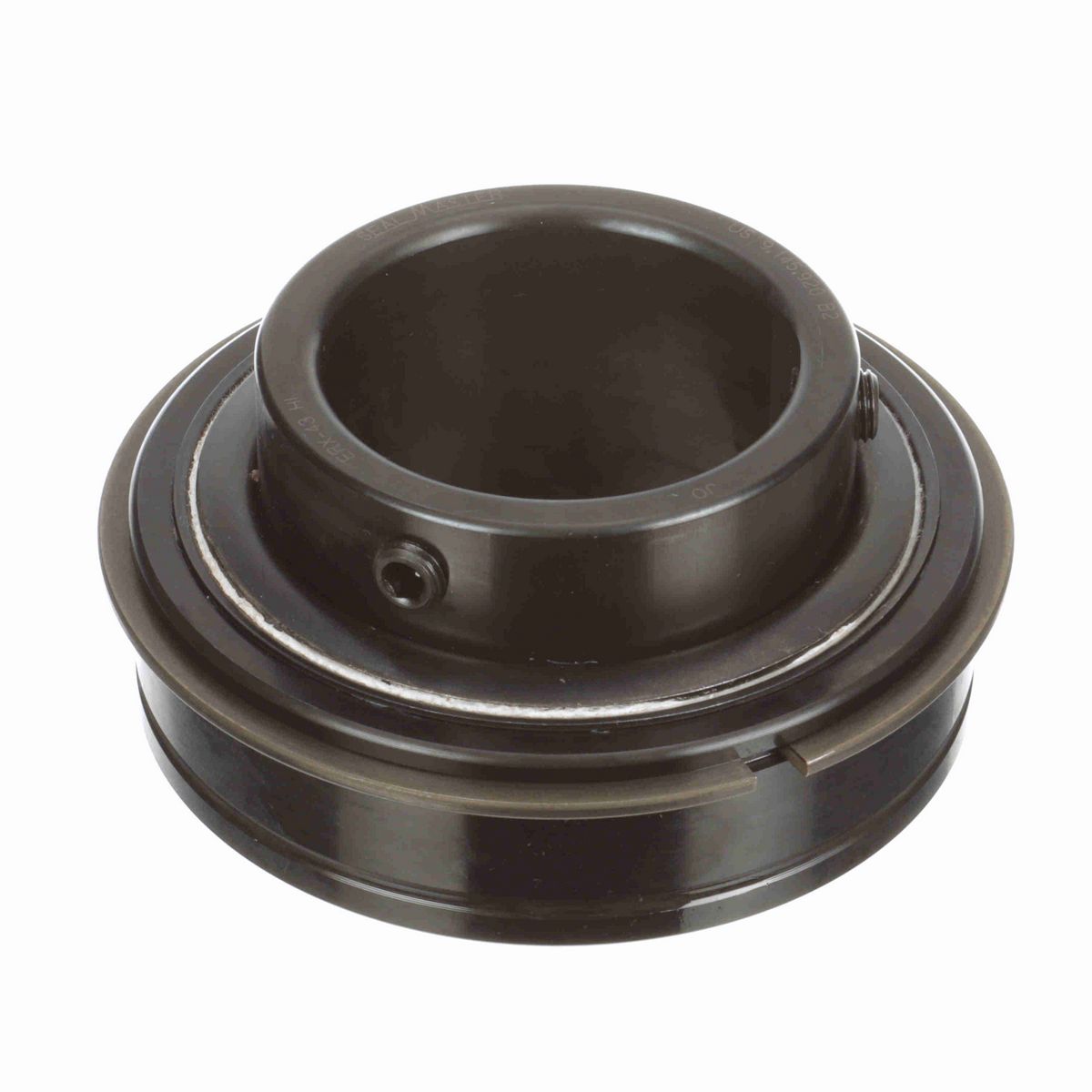 Sealmaster Mounted Insert Only Ball Bearing - 52100 Bearing Steel, Black Oxided - Setscrew Lock - High Temperature - ERX-43 HI