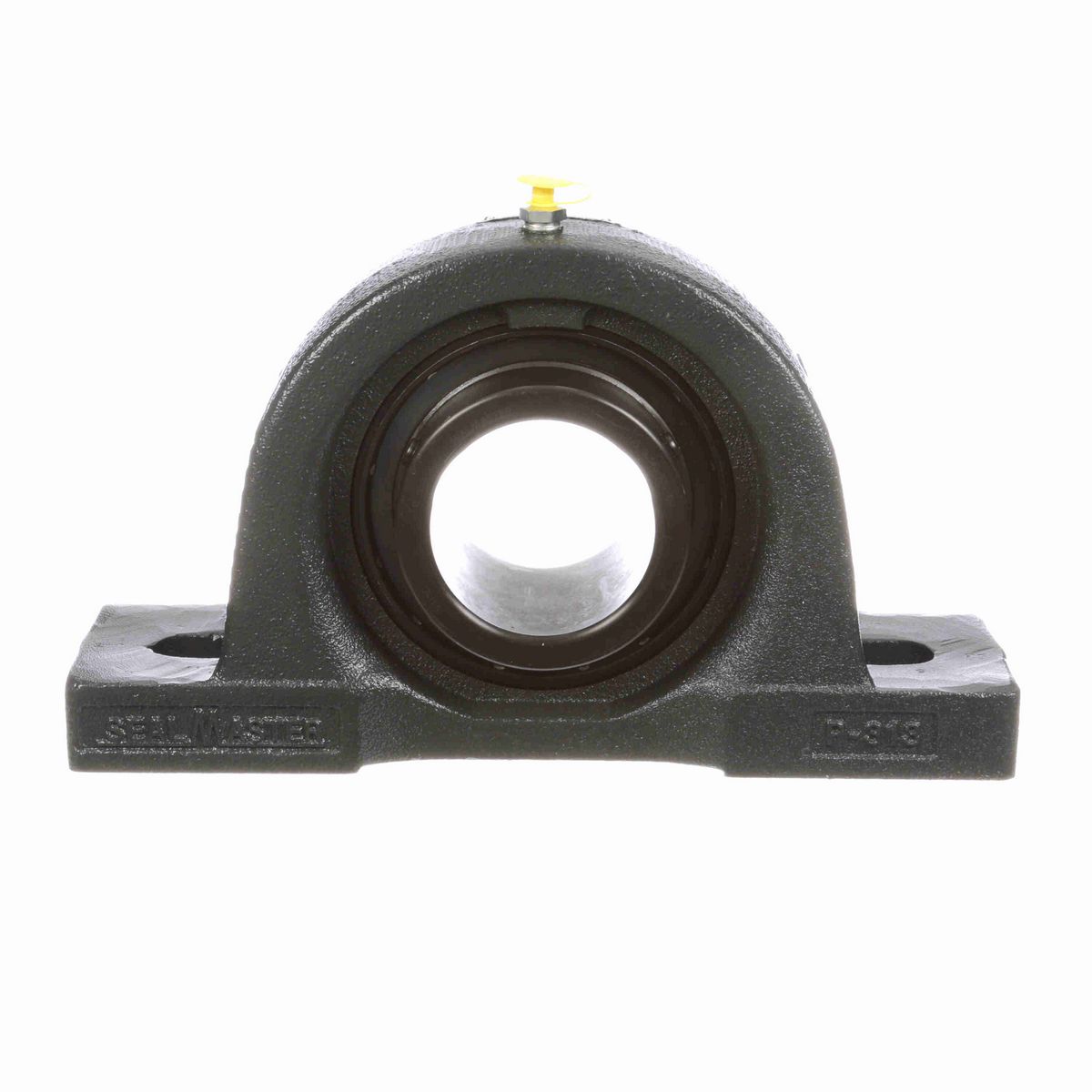 Sealmaster Mounted Cast Iron Two Bolt Pillow Block Ball Bearing - 52100 Bearing Steel, Black Oxided - Setscrew Lock - MP-315C