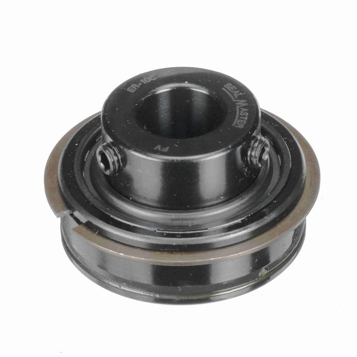 Sealmaster Mounted Insert Only Ball Bearing - 52100 Bearing Steel, Black Oxided - Setscrew Lock - ER-10C