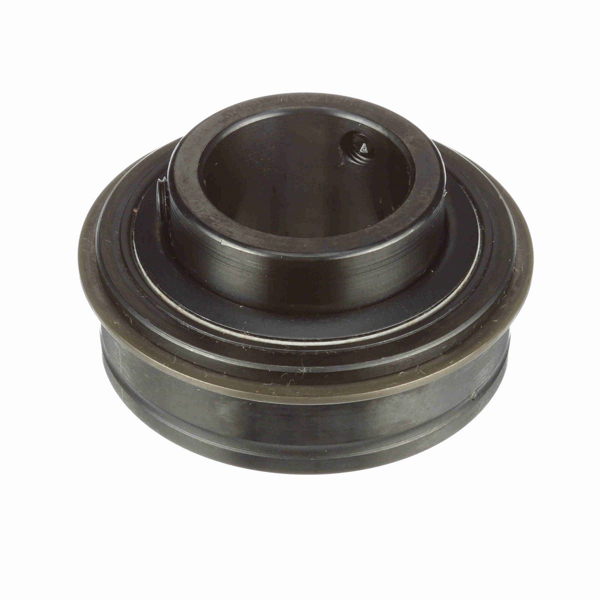 Sealmaster Mounted Insert Only Ball Bearing - 52100 Bearing Steel, Black Oxided - Setscrew Lock - ER-207
