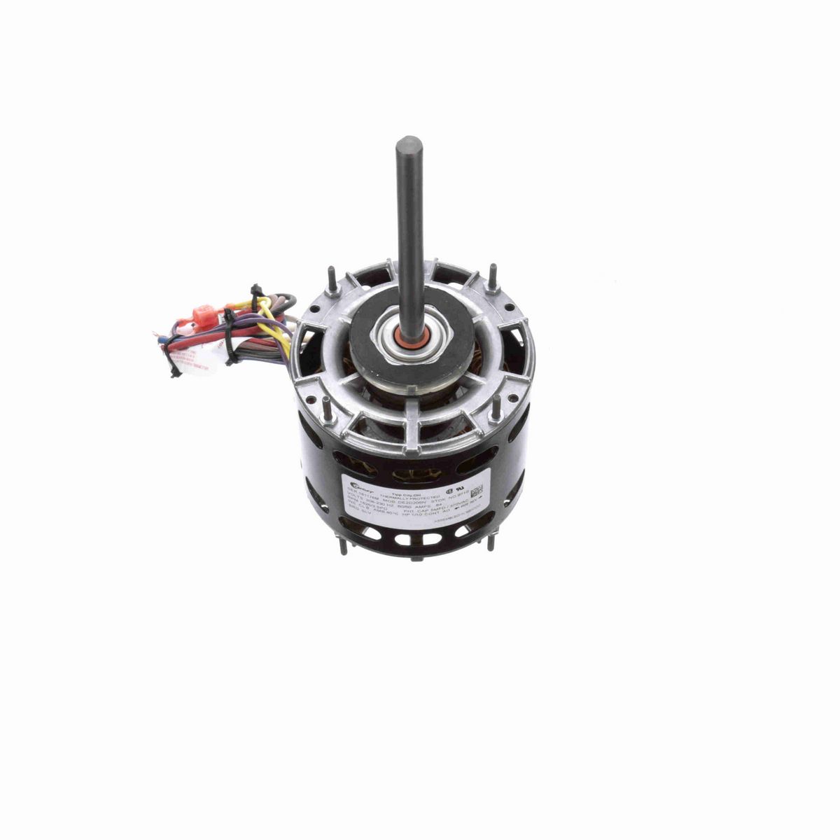 Century Fan Coil & Air Conditioner Motor, 1/10 HP, 1 Ph, 60/50 Hz, 208-230 V, 1625 RPM, 3 Speed, 42 Frame, OAO - 9710