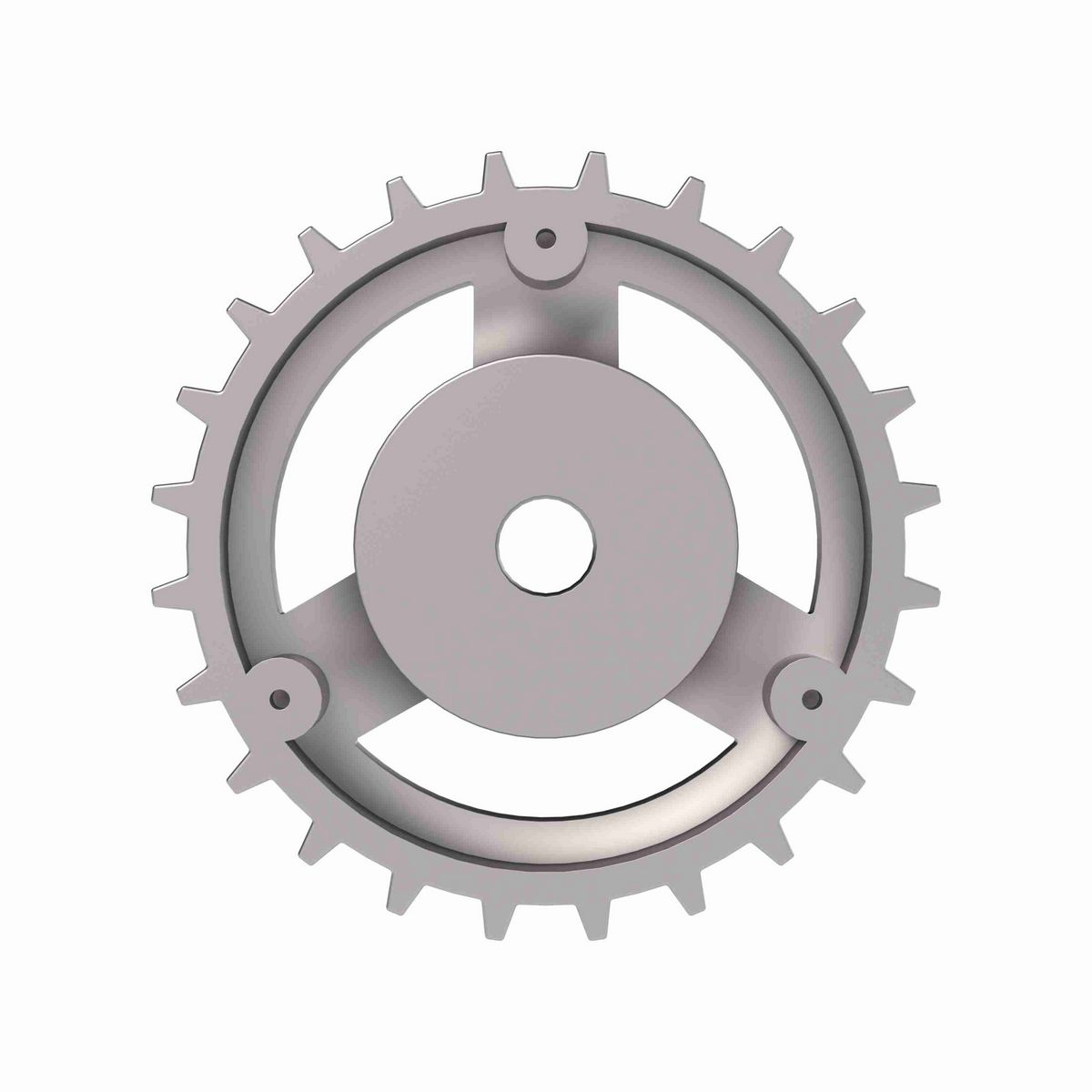 Rexnord 815 Series Solid One Piece Cast Iron Sprocket with 24 Teeth and a 3/4in Round Rough Stock Bore (RSB) - 401-44-17